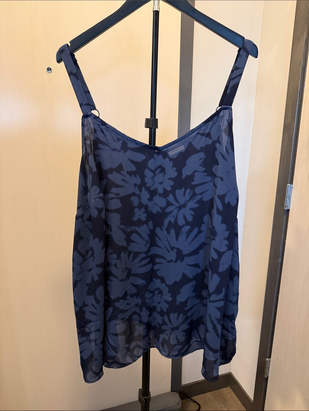 Torrid Navy Floral Sheer Camisole Tank